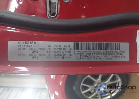 2018 Dodge Journey Gt Awd from USA, damaged, VIN 3C4PDDEGXJT464224